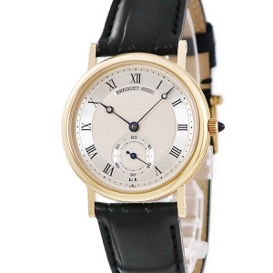 ブレゲ クラシック 3290BA/12/286 K18YG無垢 手彫りギヨシェ ブレゲ針 ローマン スモールセコンド 手巻き