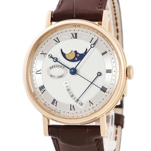 ブレゲ クラシック ムーンフェイズ 7787BR/12/9V6 K18RG無垢 ギヨシェ ブレゲ針 コインエッジ 自動巻き