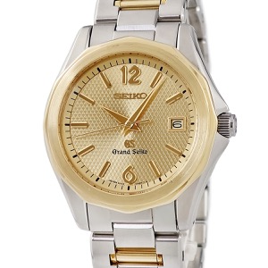 グランドセイコー SBGX036 9F62-0A70 K18YG×SS コンビ デイト ゴールド ギョウシェ 十二角形 クオーツ