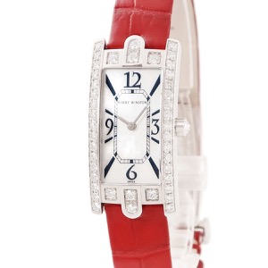 ハリーウィンストン アヴェニューC AVCQHM19WW018 K18WG無垢 純正ダイヤ シェル クオーツ