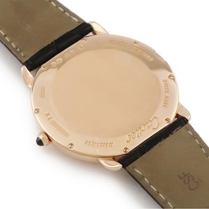 カルティエ ロンド ルイ カルティエ XL W6801004 K18PG無垢 ローマン 青針 ギョウシェ 手巻き