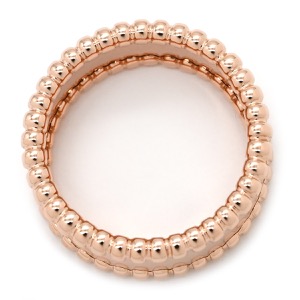 ヴァンクリーフアーペル リング 指輪 ペルレ シニアチュール K18PG ゴールド #51(JP11) ピンクゴールド 750AU 18金 VCARN32400 中古