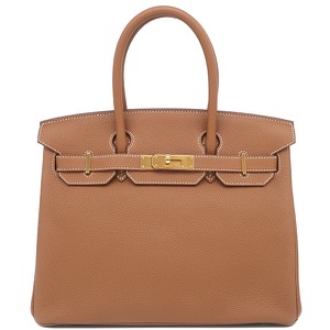 エルメス ハンドバッグ バーキン30 トゴ ブラウン 茶  中古