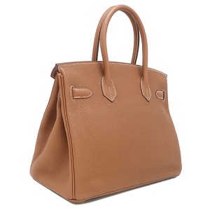 エルメス ハンドバッグ バーキン30 トゴ ブラウン 茶  中古