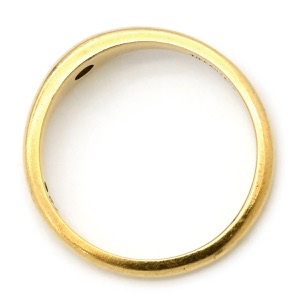 ティファニー リング 指輪 カーブド バンドリング エメラルド K18YG ゴールド T＆Co. 750 750YG  中古