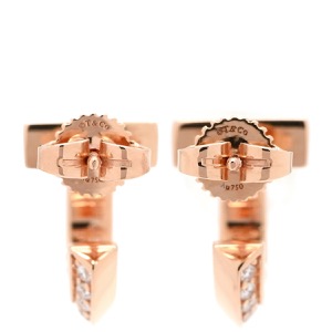 ティファニー ピアス Tワン フープ ダイヤ K18PG ゴールド ピンクゴールド 750 18K 18金  中古