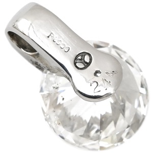 ペンダントトップ 2.442ct SI2 ラージ ダイヤモンド Pt900 シルバー 1粒 1石 ブリリアントカット ネックレストップ 大粒 ペンダントトップ  中古