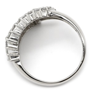 リング 指輪 ダイヤモンド 1.00ct Pt900 シルバー パヴェ プラチナ デザインリング  中古
