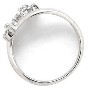 リング 指輪 ダイヤモンド リング Pt900 シルバー プラチナム ダイヤ フラワーモチーフ 花 900   中古