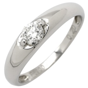 リング 指輪 ダイヤモンド 0.20ct リング Pt900 シルバー 1P 1粒 1石 ブリリアントカット プラチナ 中古