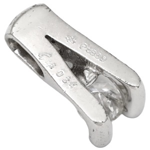 ペンダントトップ Pt850 シルバー Pt850 プラチナム ペンダントヘッド ダイヤ 1P 1粒 中古