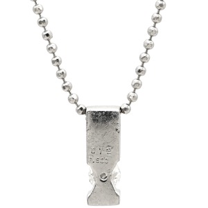 ネックレス ダイヤ ペンダント Pt850 シルバー Pt850×Pt900 プラチナム 1P 1石 1粒 中古