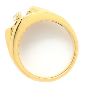 リング 指輪 ダイヤ リング K18YG ゴールド Au750 18K 18金 マーキスカット バゲットカット 中古