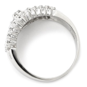 リング 指輪 ダイヤリング Pt900 シルバー 中古