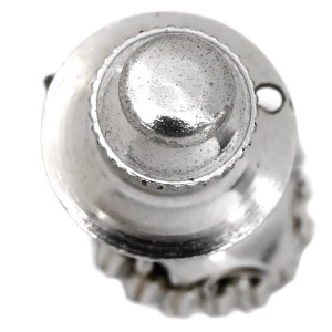 ブローチ エメラルド 0.96ct ダイヤモンド ピンブローチ Pt850 シルバー 緑 グリーン 1石 ペアシェイプカット   中古