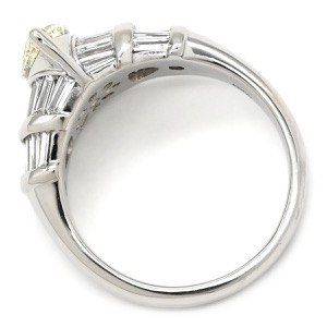 リング 指輪 ダイヤリング  Pt900 シルバー マーキスカット ダイヤモンド  中古