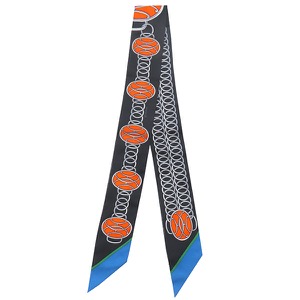 エルメス スカーフ ツイリー シルク ブラック 【LIFT PROFILE/リフト プロフィール】  中古