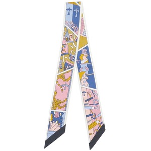 エルメス スカーフ ツイリー シルク マルチカラー 【FACTORY SUITE/ファクトリー スーツ】  中古