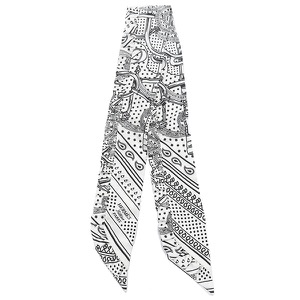 エルメス スカーフ ツイリー シルク ホワイト 【Frilled Eperon d'Or Bandana/フリル エプロンドール バンダナ】  中古