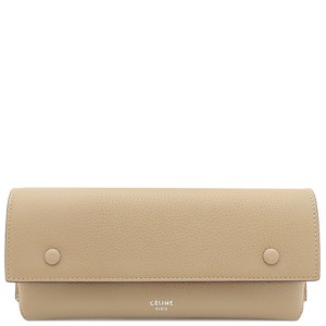 セリーヌ メガネケース バイカラー レザー ベージュ レッド 赤 眼鏡入れ  中古