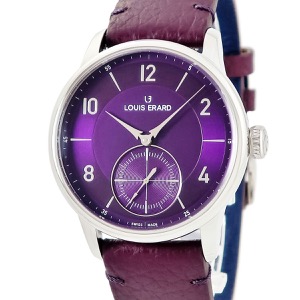 ルイ・エラール エクセレンス スモールセコンド カラーダイアル LE34248AA06BVA142 未使用 パープル 自動巻き
