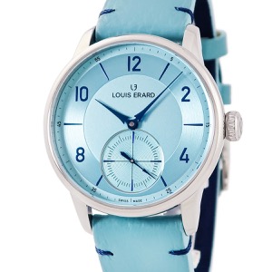 ルイ・エラール エクセレンス スモールセコンド カラーダイアル LE34248AA08BVA141 未使用 水色 自動巻き