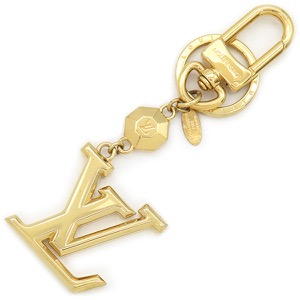 ルイヴィトン キーホルダー LV ファセット メタル ゴールド キーリング  M65216 中古