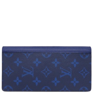 ルイヴィトン 長財布 ポルトフォイユ ブラザ モノグラムキャンバス ブルー 青 二つ折り M30297 中古