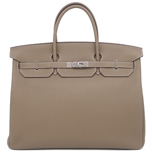 エルメス ハンドバッグ バーキン40 トゴ グレー グレージュ  中古