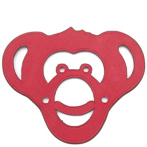 エルメス チャーム プティアッシュ サル ヴォースイフト マルチカラー 赤 黒 猿 チャーム シューズチャーム petit H  中古