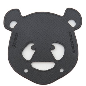 エルメス チャーム プティアッシュ パンダ レザー マルチカラー 黒 チャーム シューズチャーム petit H  中古