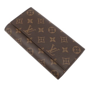 ルイヴィトン 長財布 ポルトフォイユ サラ モノグラムキャンバス ブラウン 茶  M60531 中古