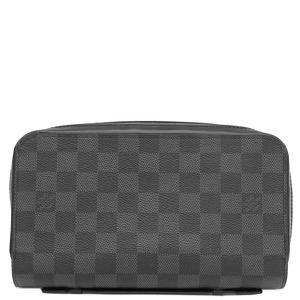 ルイヴィトン 長財布 ジッピー XL ダミエグラフィットキャンバス ブラック 黒 ラウンドファスナー セカンドバッグ N41503 中古
