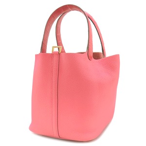 エルメス ハンドバッグ ピコタンロックMM タッチ トリヨンクレマンス ピンク クロコ  中古