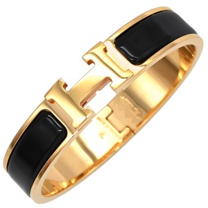 エルメス ブレスレット クリックH PM GP ブラック Hブレス 中古