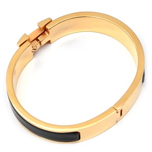 エルメス ブレスレット クリックH PM GP ブラック Hブレス 中古