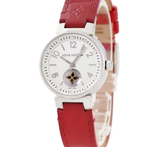 ルイヴィトン タンブール ムーンスター PM Q8J10 スモールセコンド バー アラビア クオーツ