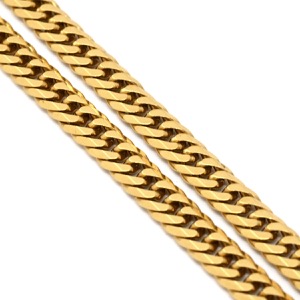 喜平 ネックレス K18 18金 52.6cm 30.1g 6面 ダブル Ｗ K18YG ゴールド 造幣局検定マーク ※ショッピングローン対応していません    中古