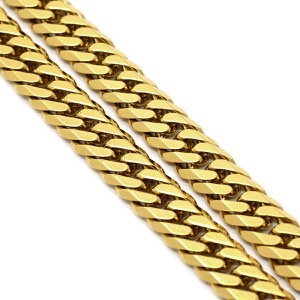 喜平 ネックレス K18 18金 50.3cm 51.2g 6面 ダブル Ｗ K18YG ゴールド 造幣局検定マーク ※ショッピングローン対応していません    中古