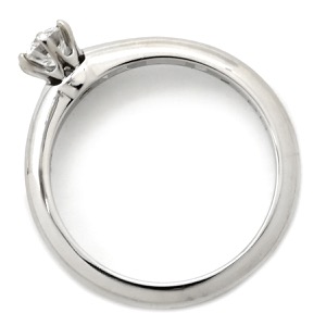 ティファニー リング 指輪 ソリティア Pt950 シルバー T&Co. プラチナム 1P 1石 1粒 ダイヤ 立爪 エンゲージ ブライダル  中古