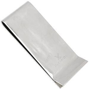 ルイヴィトン マネークリップ ビルクリップ シャンゼリゼ スティール シルバー モノグラムフラワー 札ばさみ  M65041 中古