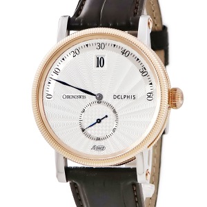 クロノスイス デルフィス ジャンピングアワー CH1422R K18RG×SS コンビ ギヨシェ レトログラード 自動巻き