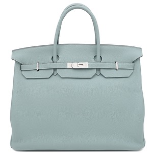 エルメス ハンドバッグ バーキン40 トゴ ブルー 水色  中古