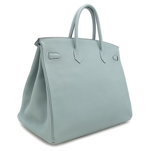 エルメス ハンドバッグ バーキン40 トゴ ブルー 水色  中古