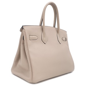 エルメス ハンドバッグ バーキン30 トリヨンクレマンス グレー グレージュ  中古