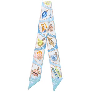 エルメス スカーフ ツイリー シルク マルチカラー 【FUNNY ICE CREAM/ファニーアイスクリーム】  中古