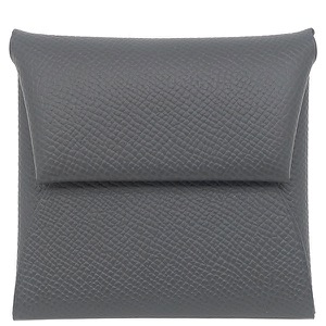 エルメス コインケース バスティア ヴォーエプソン グレー未使用 グレー  中古