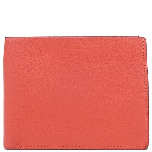 エルメス 二つ折り財布 自然史 プティアッシュ トリヨンクレマンス レッド クマ Petit h  中古