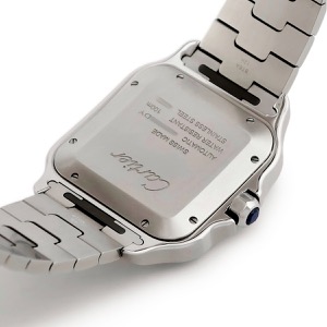 カルティエ サントス ドゥ カルティエ LM WSSA0062 デイト グリーン 緑 ローマン ラージモデル 自動巻き