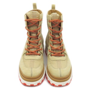 エルメス ブーツ グリップ アンクル ブーツ ナイロン ベージュ #42 H231912Z 中古